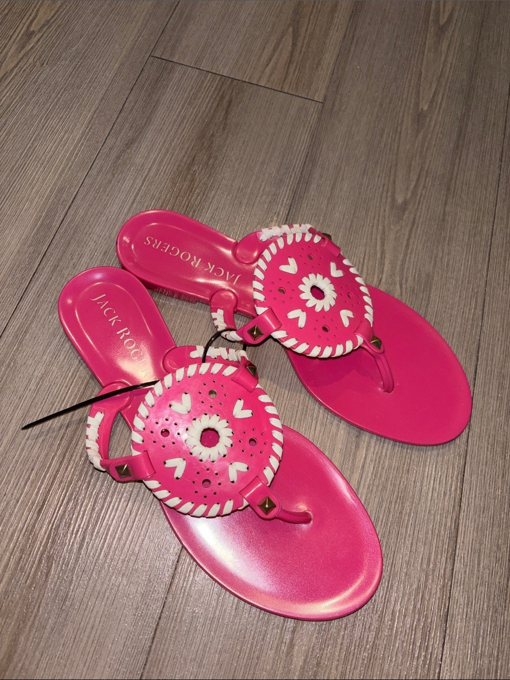 Jack Roger Pink Jelly Sandals Size 8